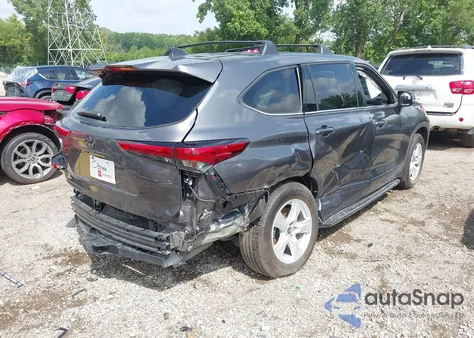 2022 Toyota Highlander L/Le from USA, damaged, VIN 5TDBZRBH0NS571742